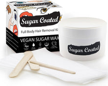 Load image into Gallery viewer, Sugar Coated Full Body Sugar Wax Hair Removal Kit 250g