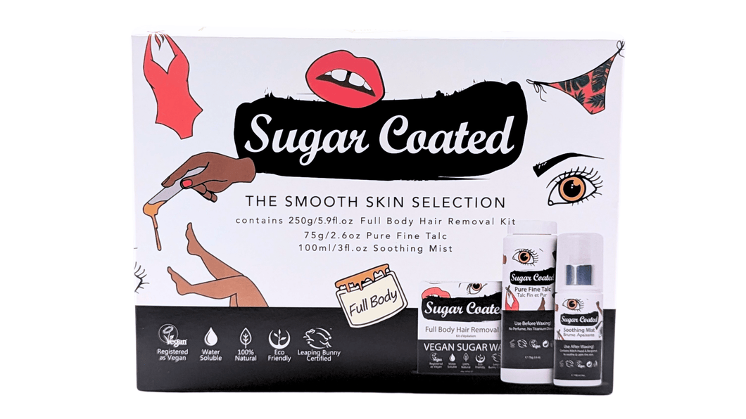 Sugar Coated Waxing Pack - Full Body, Pure Fine Talc & Soothing Mist